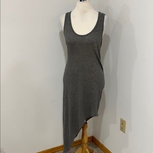 Helmut Lang Jersey asymmetrical hem dress